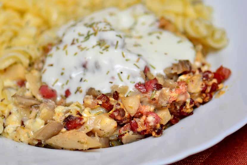 Oyster Mushrooms with Bacon
